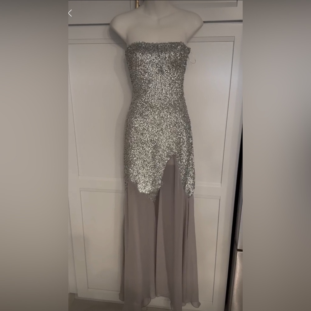 ZARA LIMITED EDITION BARBIE DRESS SILVER SEQUIN